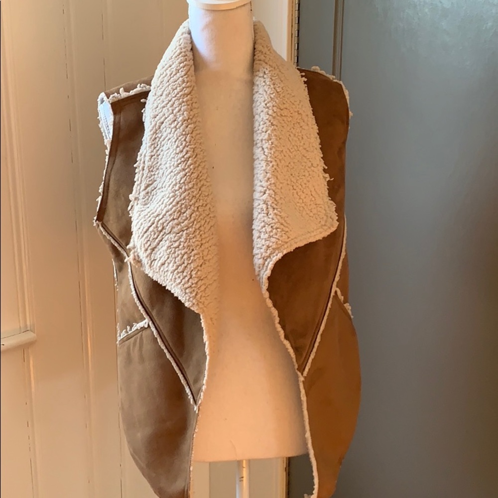Sanctuary soft suede brown vest